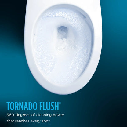 TOTO Nexus WASHLET+ S5 Two-Piece Elongated 1.0 GPF Universal Height Toilet with CEFIONTECT MW6423446CUFG#01