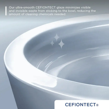 TOTO Glaston Two-Piece Elongated 1.0 GPF WASHLET+ Ready Universal Height Toilet with CEFIONTECT MS472124CUFG#12